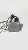 Brand New. Chanel Duma Backpack Gray Lambskin GHW. XX14TUKS|7864