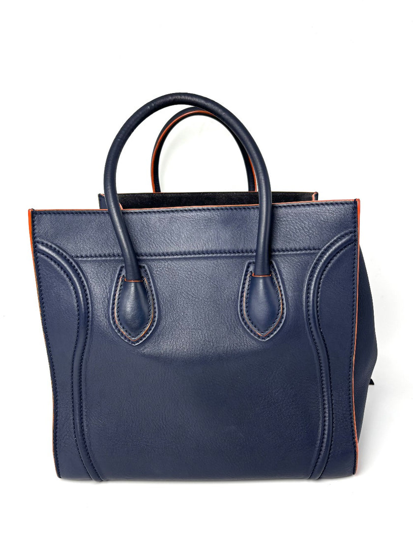 Preowned. Celine Phantom Luggage Blue|9584