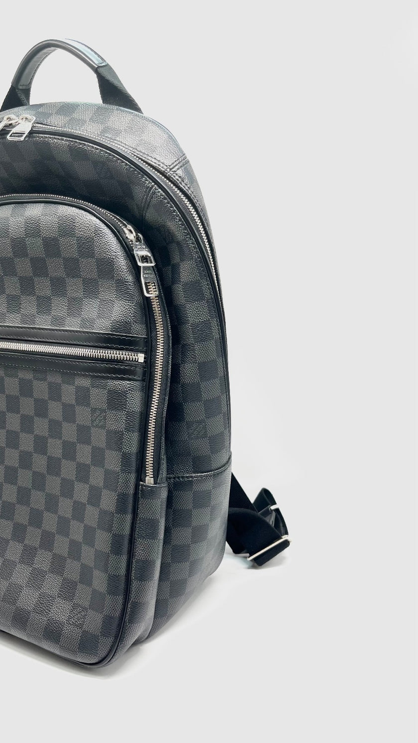 Preowned. LV Michael Backpack Graphite Black. Microchip|13474