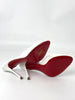 Brand New. Christian Louboutin Miss Z Mule White Patent. 36|7254