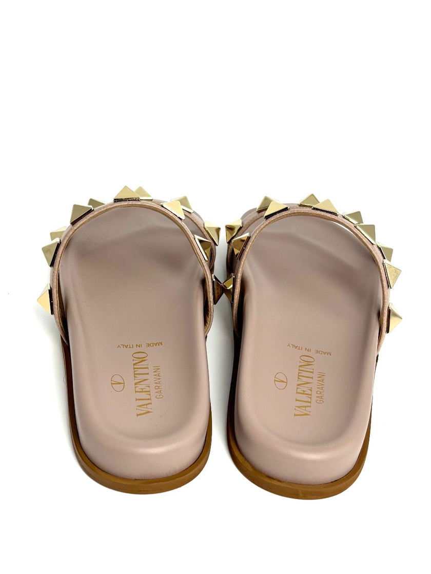 Brand New. Valentino Slides Nude. 36.5|8406