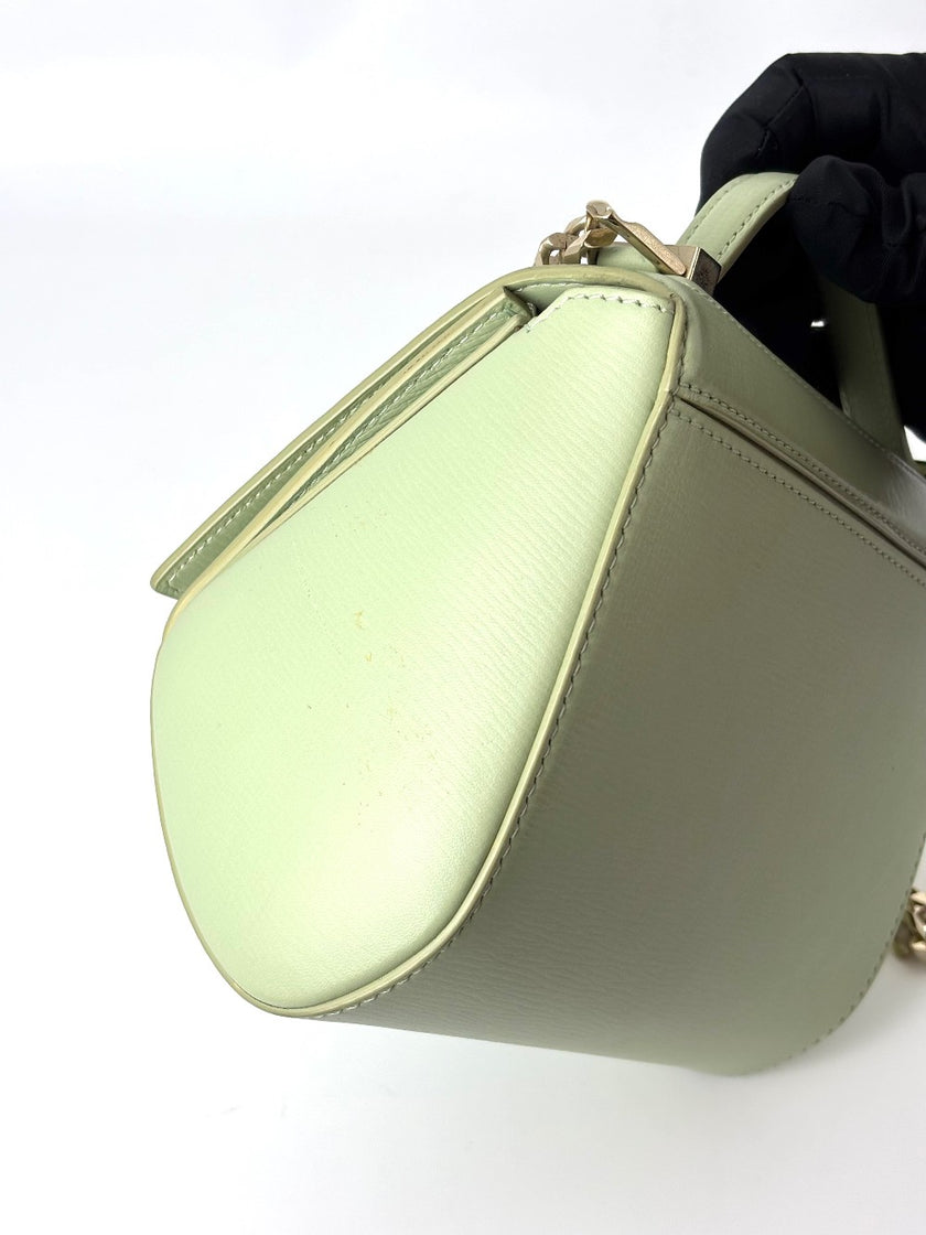 Preowned. Givenchy Pandora Box Mint Green. TEB1105|6020