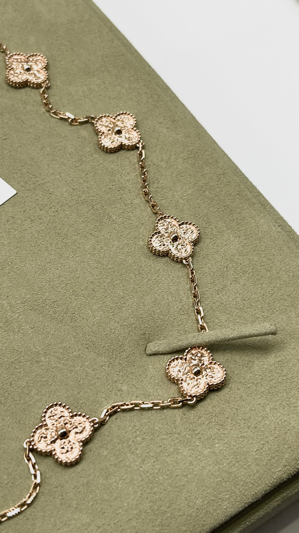 Brand New. VCA Alhambra Necklace 20 Motifs RGHW|6220