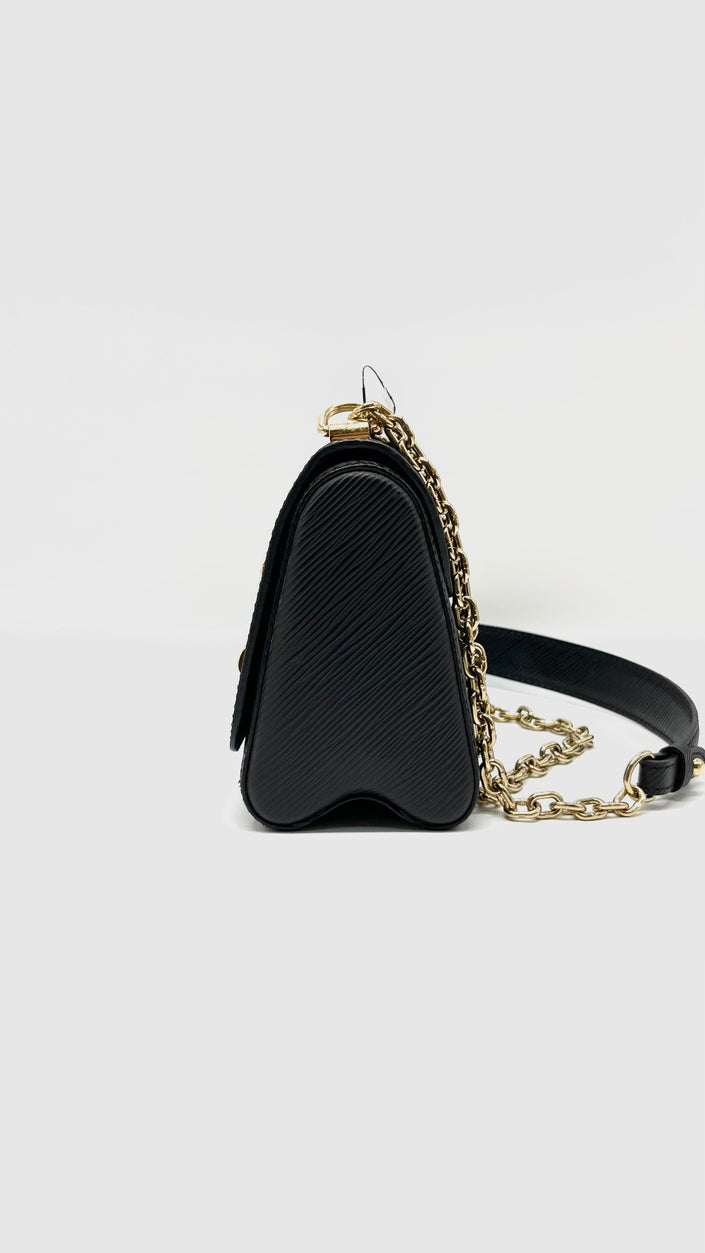 Preowned. LV Twist BB Epi Black GHW. SR4129|9216