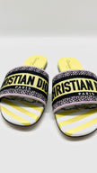 Unused. Dior Dway Slides Jungle Multicolor. 37.5|7879