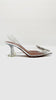 Brand New. Amina Muaddi Begum Glass Heel. 36|10621