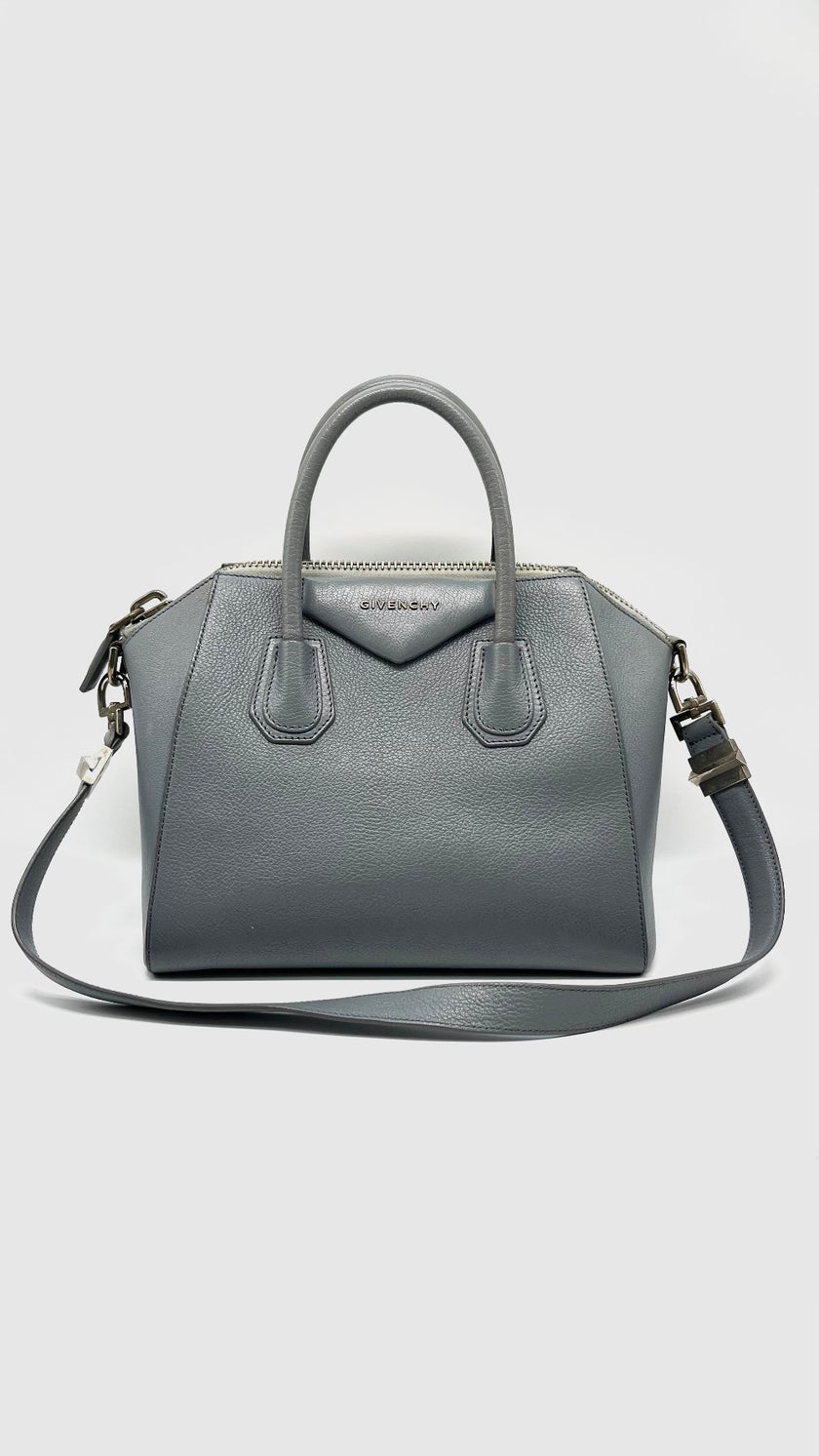 Preowned. Givenchy Antigona Medium Gray SHW. MPB0195|15435