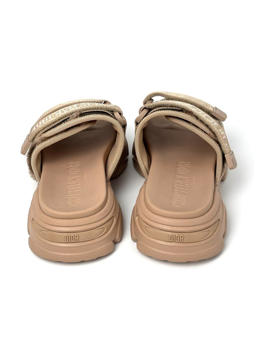 Preowned. Dior Evolution Slides Nude. 36|9025