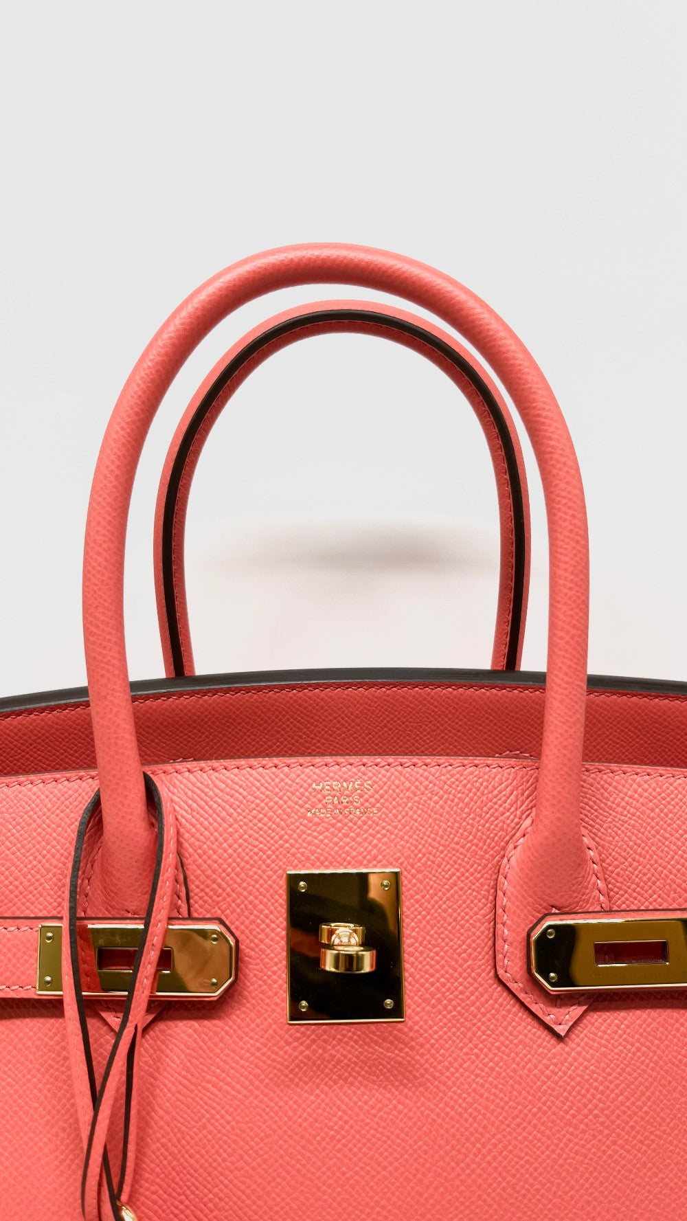 Preowned. Hermes Birkin 30 Epsom Rouge Pivone GHW. ABY781AM|13549
