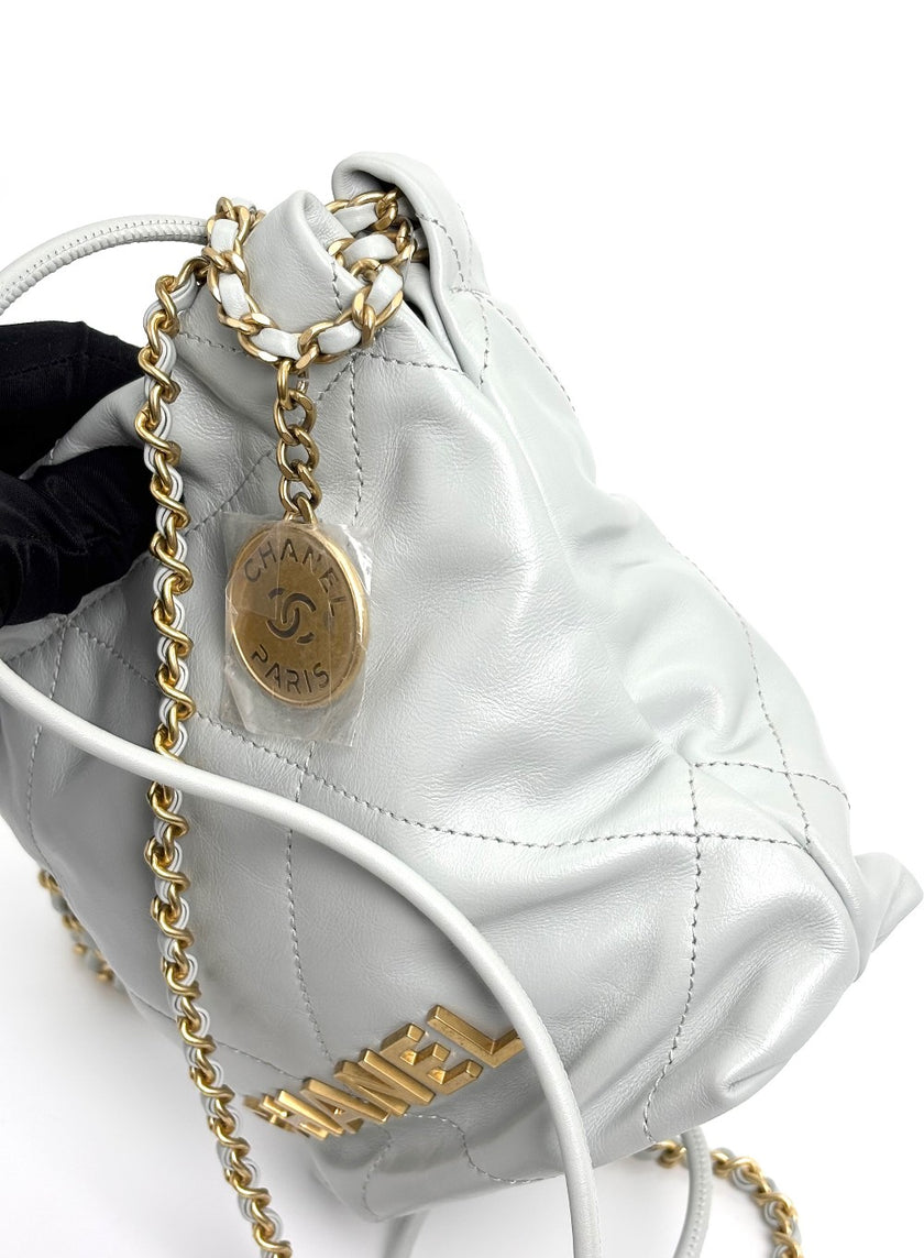 Brand New. Chanel C22 Mini Gray. X2TK5AEC|4084