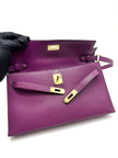 Brand New. Hermes Kelly Elan Anemone Evercolor GHW. WGN634AO|8834