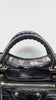 Preowned. Balenciaga City Black Croc Embossed Medium GHW|11434