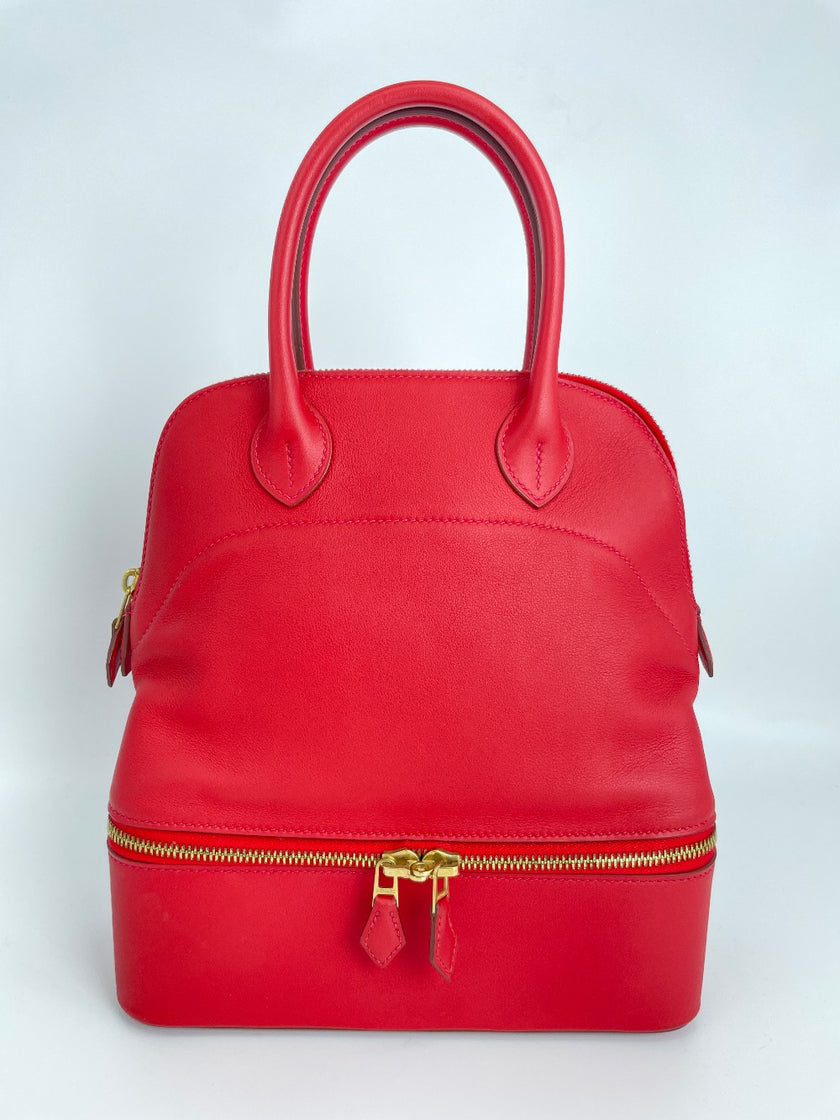 Preowned. Hermes Bolide Secret Rouge. TSA009PW|3685