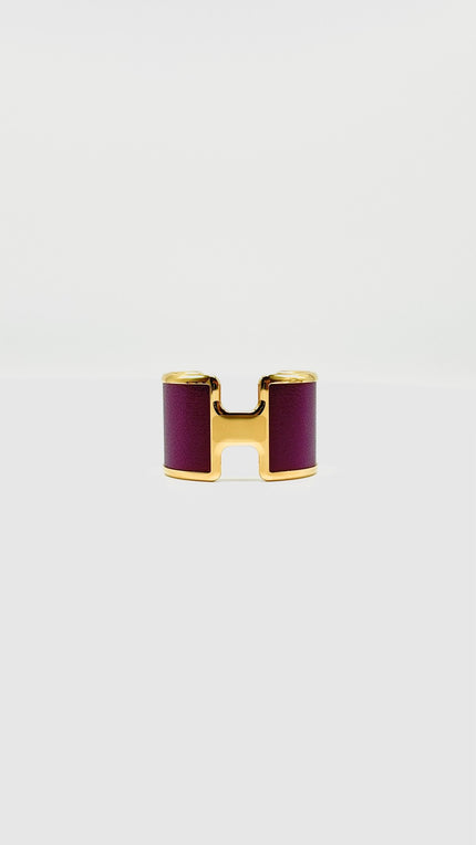 Brand New. Hermes Olympe Cuff Bracelet Anemone T3 GHW|9941