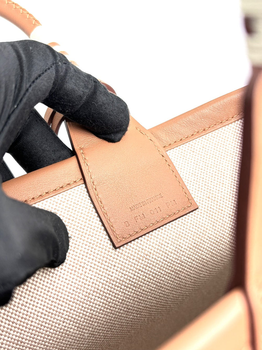 Brand New. Hermes Steeple 25 Tote Canvass/Gold. BFM011PM|3778