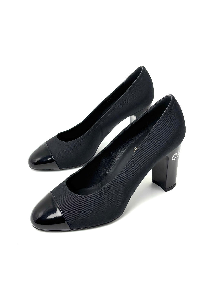 Brand New. Chanel Heel Black. 37|7650