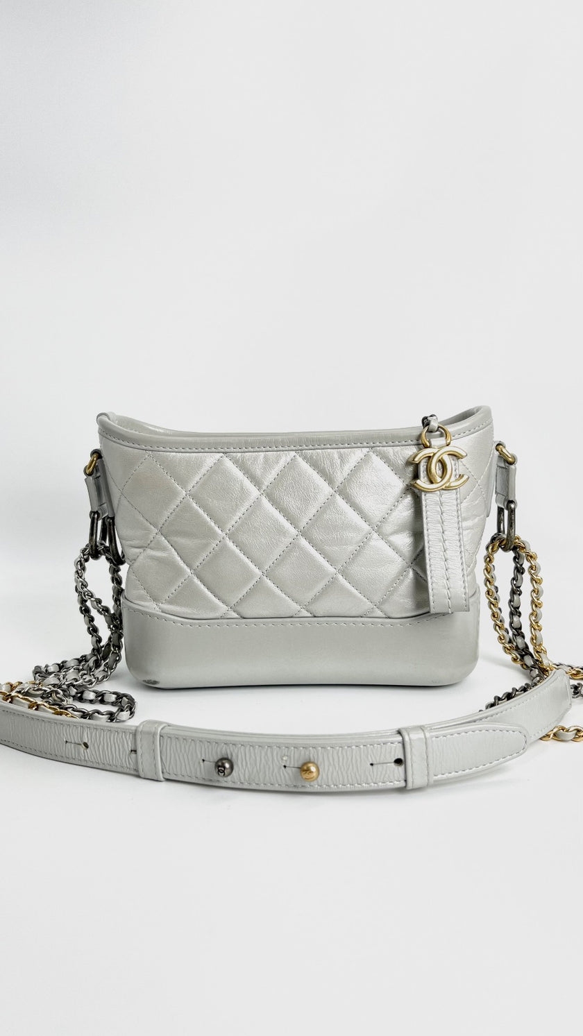 [SALE] Preowned. Chanel Gabrielle Mini White. 28862821|4239