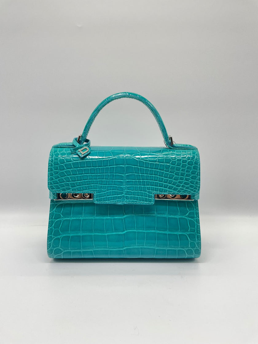 Brand New. Delvaux Tempete Small Croc|10005