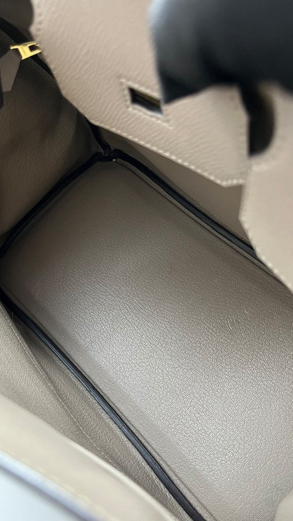 Preowned. Hermes Birkin 30 Gris Asphalt Epsom GHW. CCT952ZI|5100