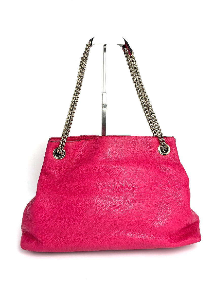 Preowned. Gucci Soho Hobo Pink. 308982-204991|11851