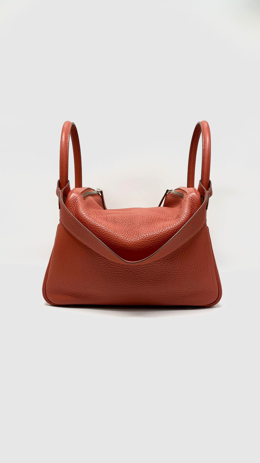 Preowned. Hermes Lindy 30 Crevette Clemence PHW. R 00191|13355