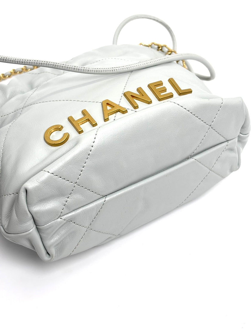 Brand New. Chanel C22 Mini Gray. X2TK5AEC|4087