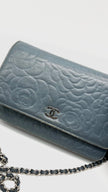 Preowned. Chanel WOC Camellia Embossed SHW. 17609485|15079