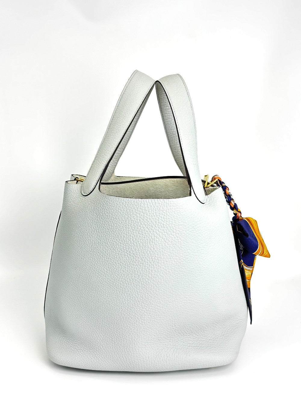 Like New. Hermes Picotin 22 Blue Perle. UOT004MW|3767