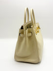 Preowned. Hermes Birkin 25 Craie Swift GHW. XCT914IZ|17816