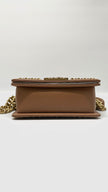 Brand New. Chanel Leboy Small Enchained Dark Beige Caviar GHW. E3K6C2JL|6551