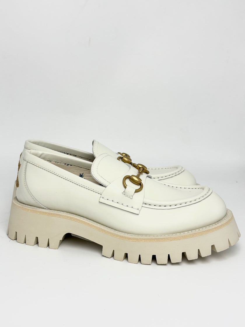 Brand New. Gucci Loafers White. 37|12166