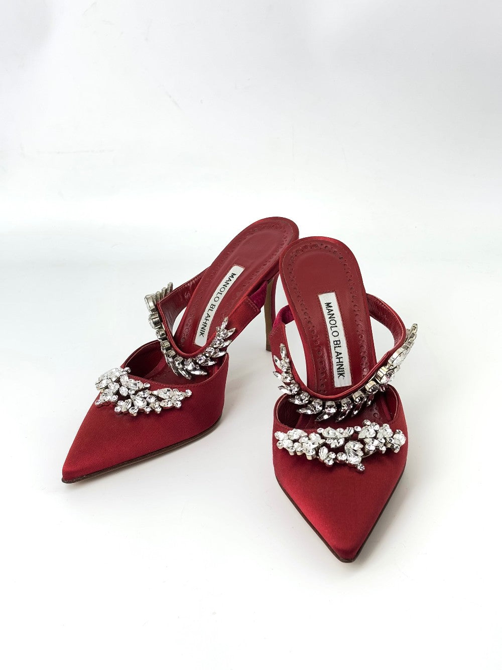 Brand New. Manolo Blahnik Heel Red. 37|7379