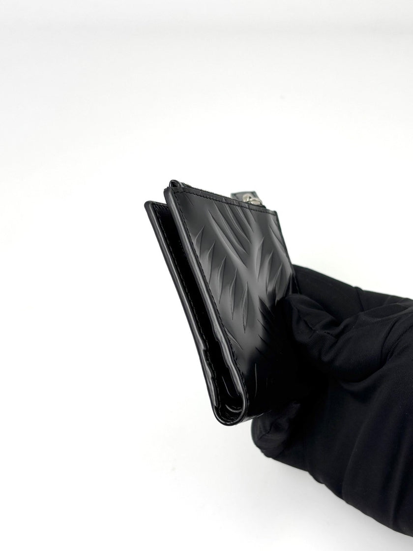 Brand New. Prada Bifold Wallet Black Calfskin|7205