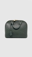 Preowned. LV Alma PM Autruche Ostrich GHW. MI5111|14751