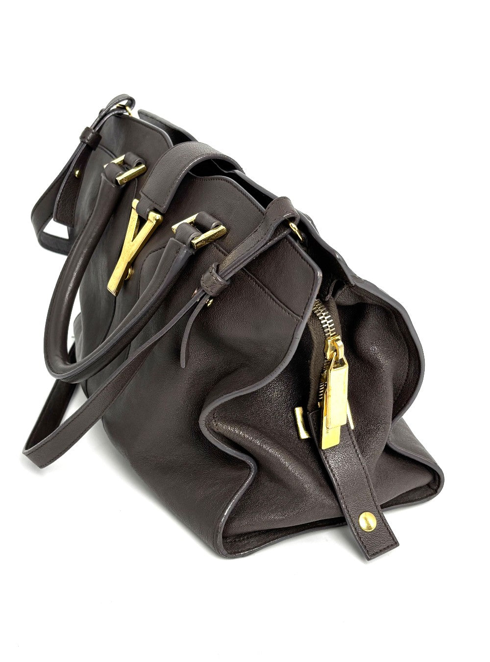 Preowned. YSL Cabas Gray|12495