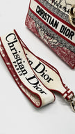 Preowned. Lady Dior Medium Royaume d'Amour Red Canvas. 50MA0261|13865