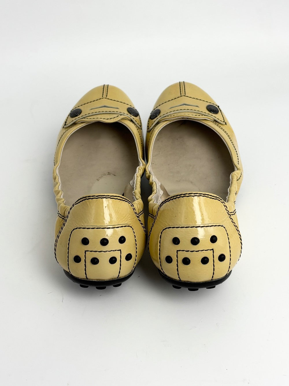 Preowned. Tods Dolls Shoes Yellow. 39|12840