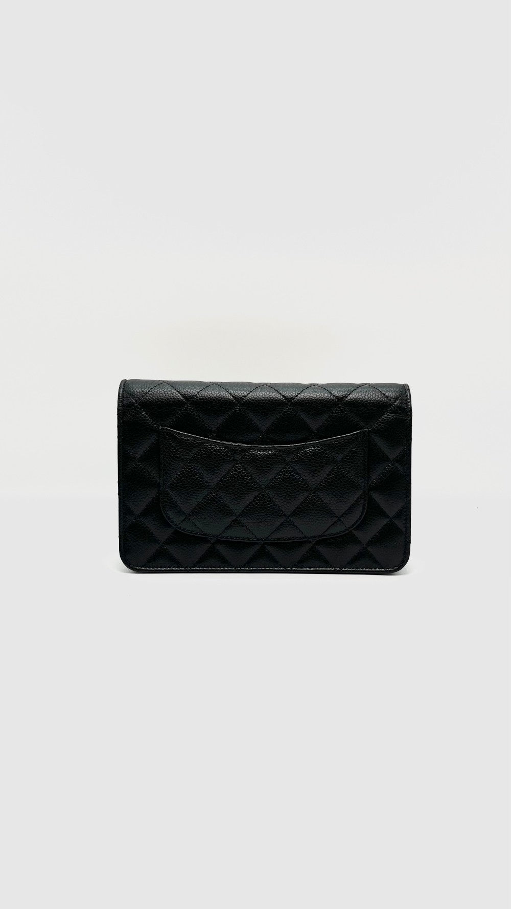 Brand New. Chanel WOC Black Caviar SHW. PLELN41J|16455