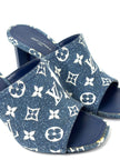 Brand New. LV Sandals Denim. 37|7504