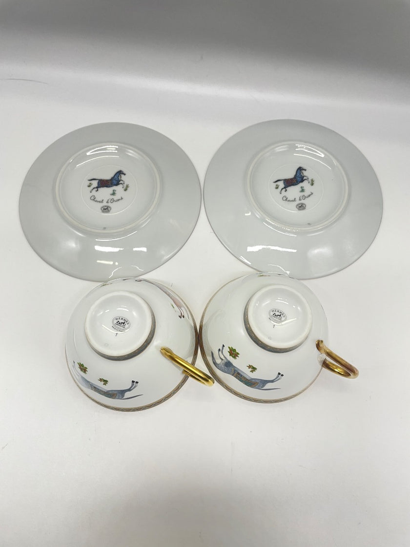 Brand New. Hermes Cheval Breakfast Set|13188