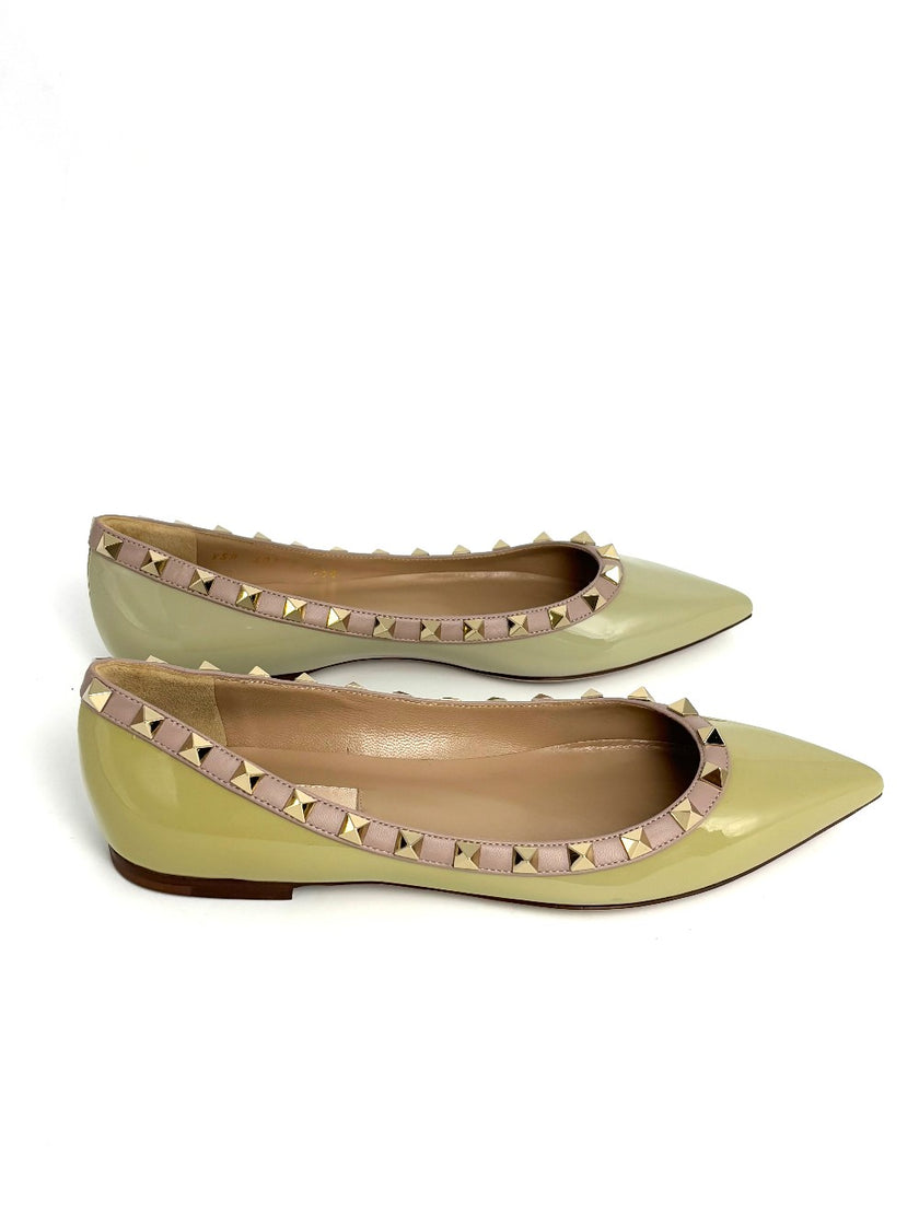 Brand New. Valentino Flats Gray. 36.5|8416