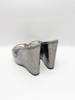 Preowned. Jimmy Choo Wedge Silver. 39|17837