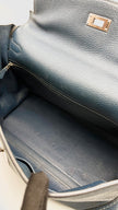 Preowned. Hermes Kelly 35 Blue Marine Togo PHW. N32|16158