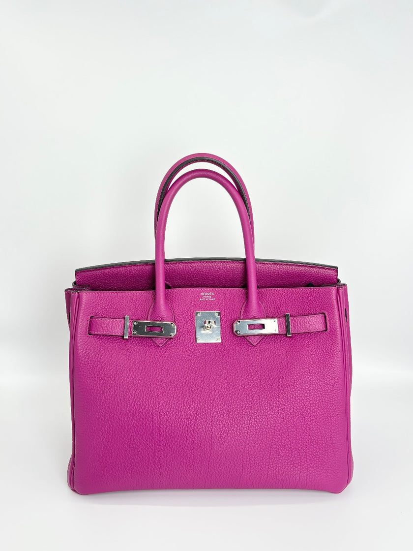 Preowned. Hermes Birkin 30 Magnolia. CCT366TF|3700