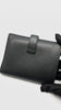 Preowned. Hermes Bearn Compact Wallet Black PHW. DNN002NY|9927