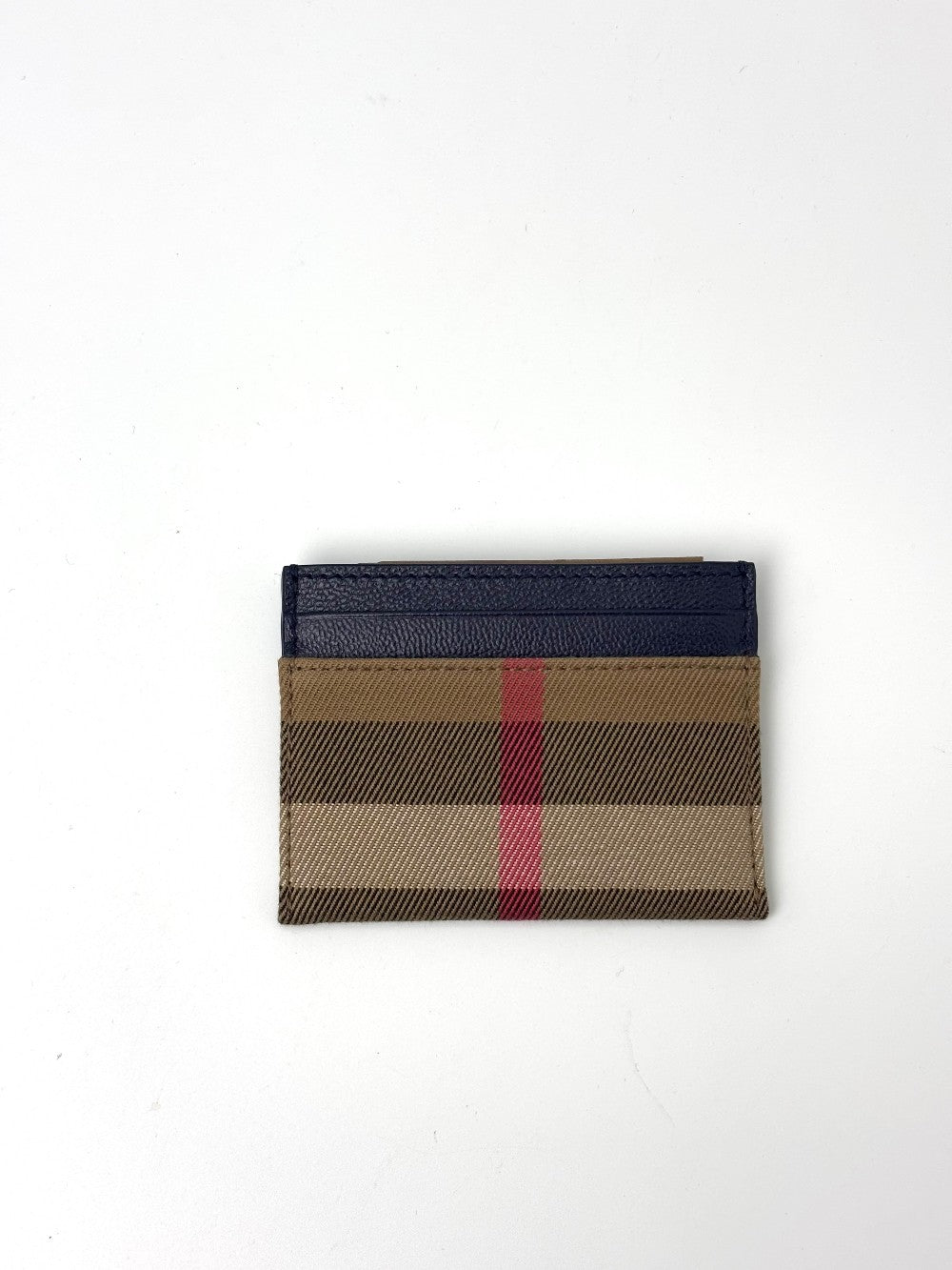 Brand New. Burberry Card Holder Canvass Blue|6781