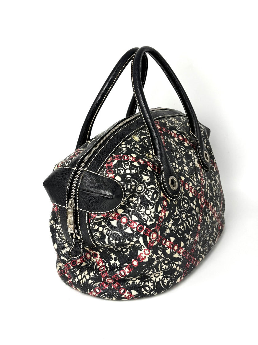 Preowned. Chanel Printed Coco Travel Bag. 11704017|9540