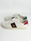 Preowned. Gucci Ace Embroidered Bee White Sneakers. 38|12960