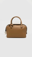 Unused. Delvaux Cool Box MM Tan Taurillon Soft Leather|13159