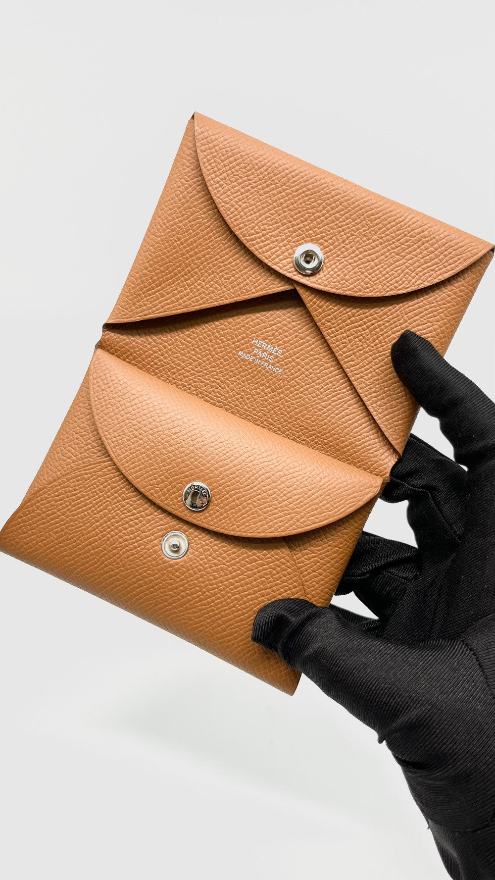 Brand New. Hermes Calvi Duo Gold Epsom. BUY011TM|14549